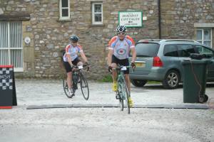 Setting off from the Village Hall in Clapham 
