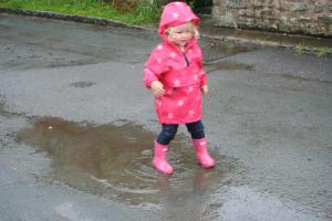 Loves puddles