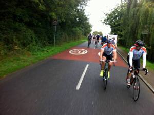 I'm hanging out at the back on a club run