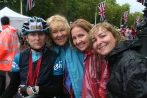 My Mum and sisters very proud of me