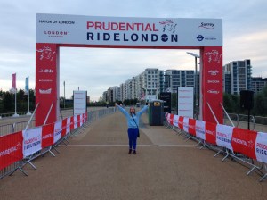 Checking out the start line for the 2014 Ride 100 