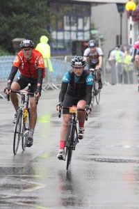 Prudential Ride 100 2014 in the crazy weather